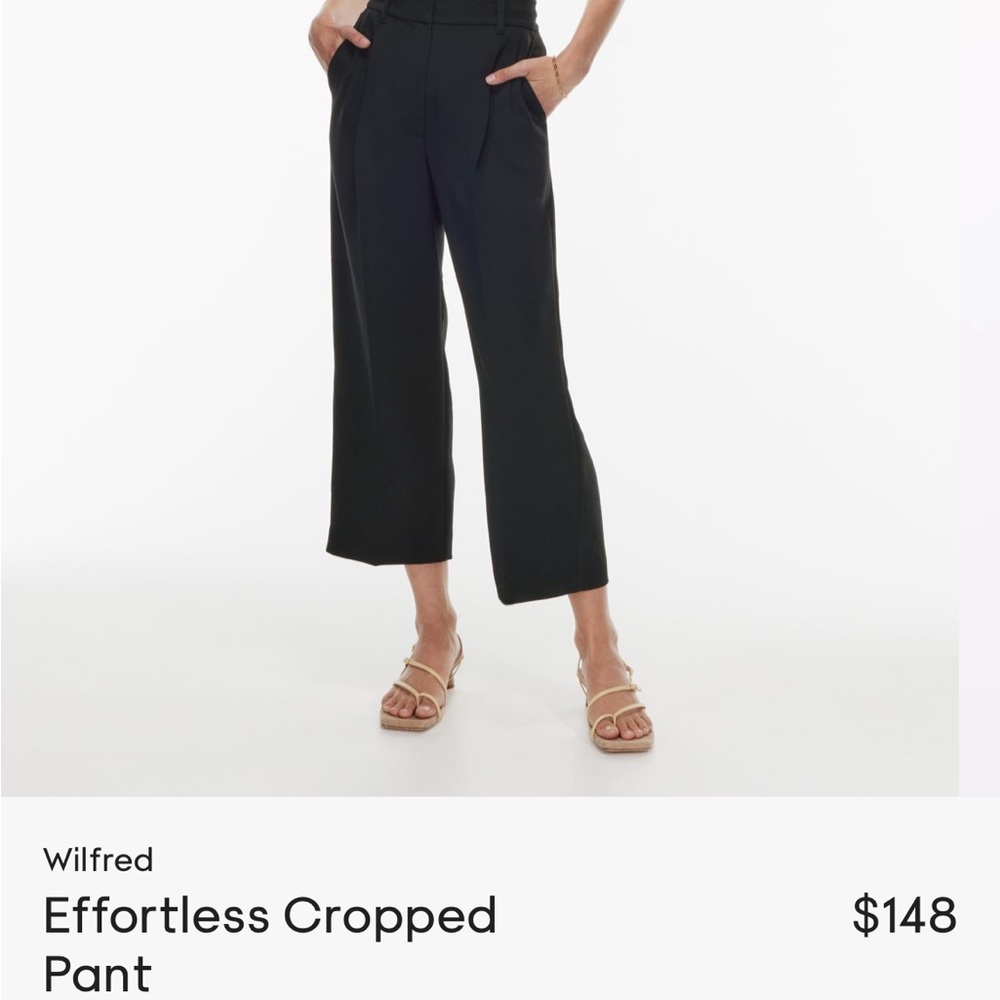 Aritzia Cropped effortless pants